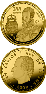 200 euro coin The Europa Program - Felipe II | Spain 2009
