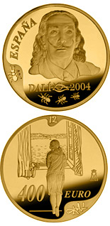 400 euro coin Centenary of the birth of Salvador Dalí | Spain 2004
