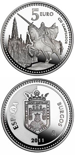 5 euro coin Burgos | Spain 2011