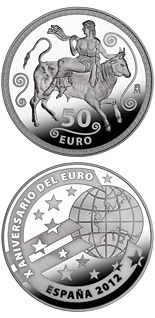 50 euro coin 10th Anniversary of the Euro | Spain 2012