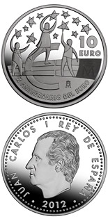 10 euro coin 10th Anniversary of the Euro | Spain 2012