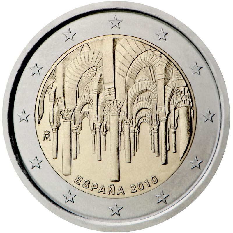 Image of 2 euro coin - UNESCO: The historic town center of Cordoba  | Spain 2010