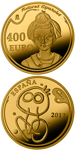 400 euro coin 5th Series Spanish Painters - Joan Miró | Spain 2012