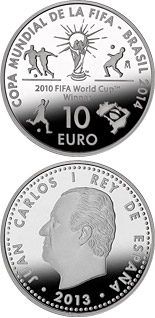 10 euro coin 2014 FIFA World Cup Brazil | Spain 2013