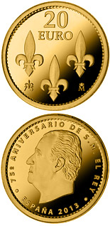 20 euro coin 75th birthday of His Majesty the King | Spain 2013