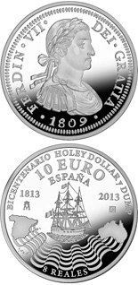 10 euro coin Bi-Centennial of the Holey Dollar and the Dump | Spain 2013
