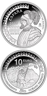 10 euro coin 500th Anniversary of the Pacific Ocean | Spain 2013