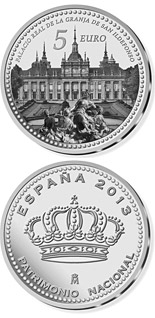 5 euro coin Palacio Real de La Granja de San Ildefonso | Spain 2014
