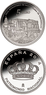 5 euro coin Royal Convent of Santa Clara | Spain 2014