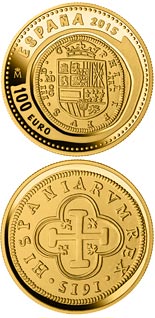 100 euro coin 6th Series Numismatic Treasures: 400th anniversary of the inauguration of the Mint of Madrid | Spain 2015