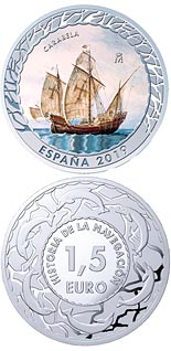 1.5 euro coin Caravel | Spain 2019
