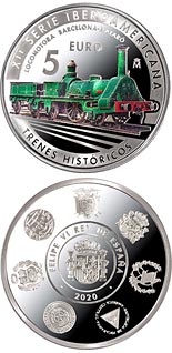 5 euro coin 12th Ibero-american Series: Historic Railways | Spain 2020