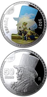 50 euro coin 275th Anniversary Francisco de Goya | Spain 2021