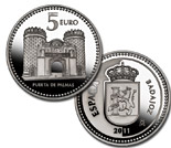 5 euro coin Badajoz  | Spain 2011