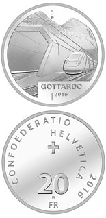 20 franc coin Gottardo | Switzerland 2016