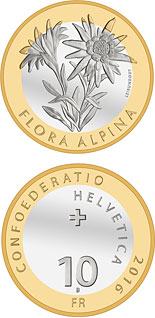 10 franc coin Alpine Edelweiss | Switzerland 2016