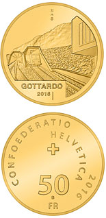 50 franc coin Gottardo | Switzerland 2016