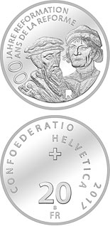20 franc coin 500 Years of Reformation  | Switzerland 2017