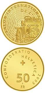 50 franc coin 100th anniversary of the Geneva Motor Show Gold | Switzerland 2005