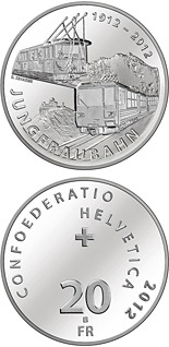 20 franc coin 100 years of Jungfrau Railway | Switzerland 2012