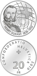 20 franc coin Centenary of Henry Dunant's death | Switzerland 2010