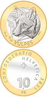 10 franc coin Fox | Switzerland 2021