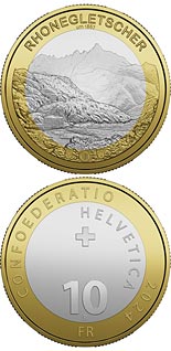 10 franc coin Rhone glacier | Switzerland 2024