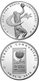 50 Lira coin 2010 FIBA World Championship | Turkey 2010