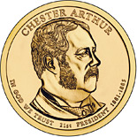 1 dollar coin Chester A. Arthur (1881-1885) | USA 2012