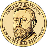 1 dollar coin Benjamin Harrison (1889-1893) | USA 2012