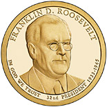 1 dollar coin Franklin D. Roosevelt (1933-1945) | USA 2014