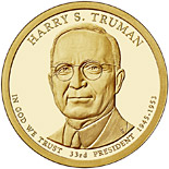 1 dollar coin Harry S. Truman (1945-1953) | USA 2015