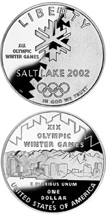 1 dollar coin Olympic Winter Games  | USA 2002