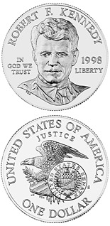 1 dollar coin Robert F. Kennedy  | USA 1998