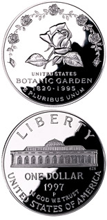 1 dollar coin Botanic Garden  | USA 1997