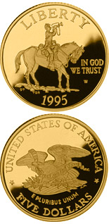 5 dollar coin Civil War Battlefield  | USA 1995