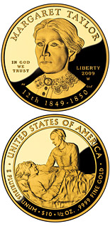 10 dollar coin Margaret Taylor  | USA 2009