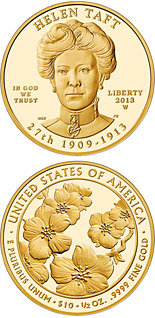 10 dollar coin Helen Taft  | USA 2013