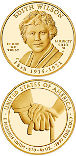 10 dollar coin Edith Wilson  | USA 2013