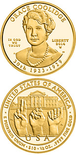 10 dollar coin Grace Coolidge  | USA 2014