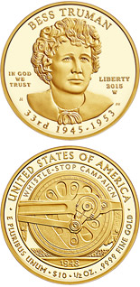 10 dollar coin Elizabeth Truman  | USA 2015