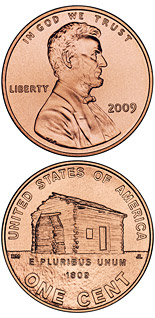 1 cent coin Lincoln – Birth and Early Childhood in Kentucky  | USA 2009