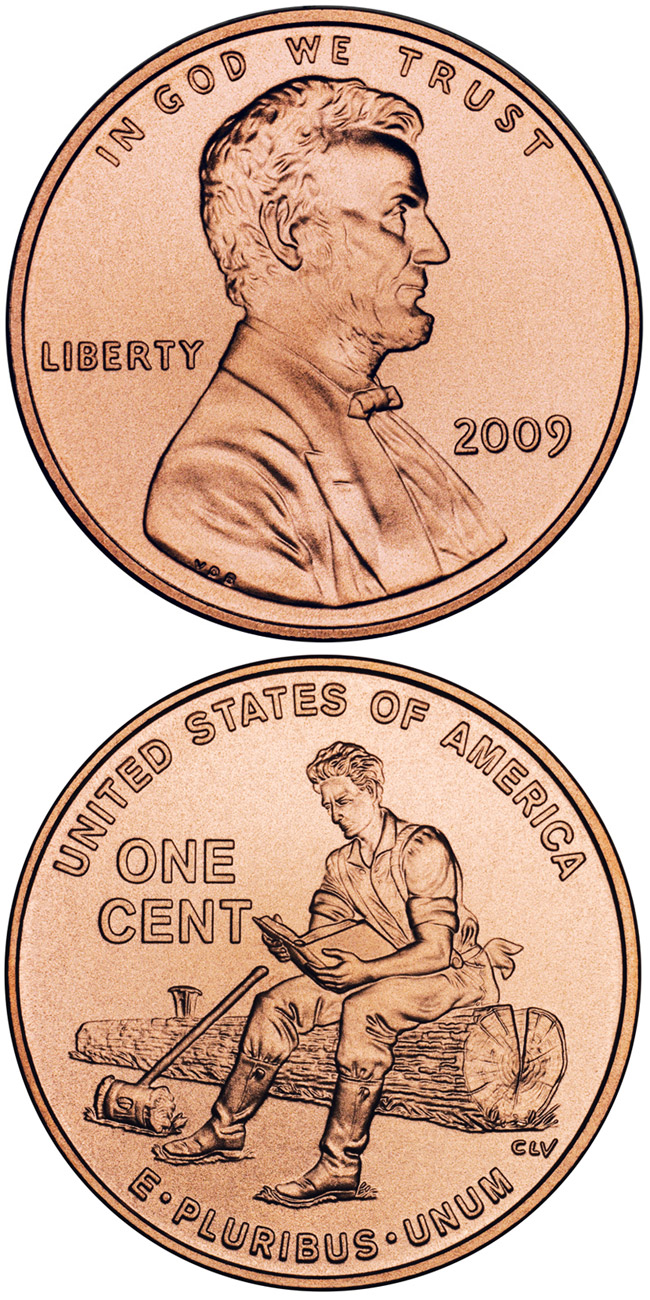 Image of 1 cent coin - Lincoln – Formative Years in Indiana  | USA 2009