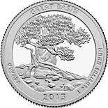 25 cents coin Great Basin National Park  | USA 2013