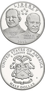 0.5 dollar coin 5-Star Generals | USA 2013
