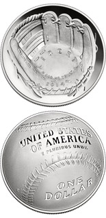 1 dollar coin National Baseball Hall of Fame | USA 2014