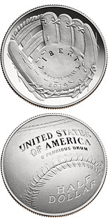 0.5 dollar coin National Baseball Hall of Fame | USA 2014