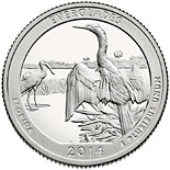 25 cents coin Everglades National Park  | USA 2014