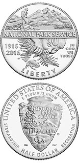 0.5 dollar coin National Park Service 100th Anniversary  | USA 2016