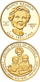 10 dollar coin Nancy Reagan  | USA 2016